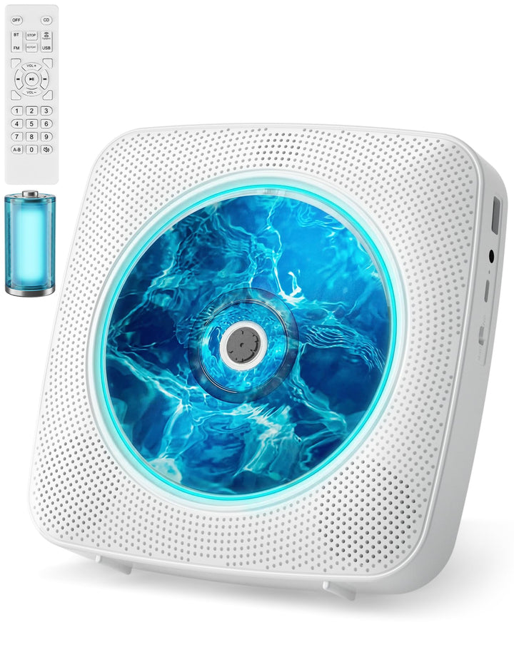 CD Player Tragbar Bluetooth Radio mit CD-Player mit Lautsprecher Unterstützung USB & AUX-Wiedergabe