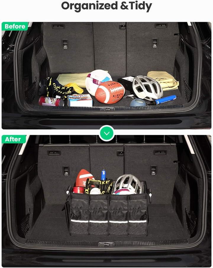 UGREEN Kofferraum Organizer Auto mit Deckel 55L Klappbox Faltbar Wasserdicht Kofferraumtasche Auto O