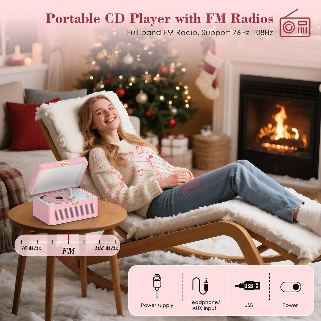 CD Player Tragbar Bluetooth: Kegaudio Radio mit CD-Player Tragbarer mit Lautsprecher Fernbedienung U