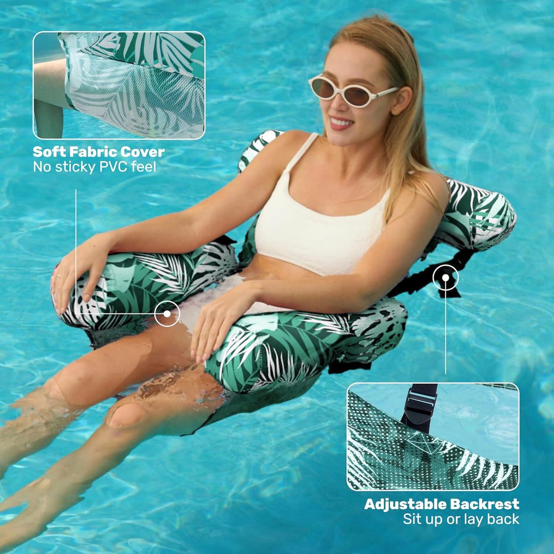 SLOOSH Luftmatratze Pool Wasser für Erwachsene, aufblasbarer Sessel, schwimmende Hängematte, aufblas