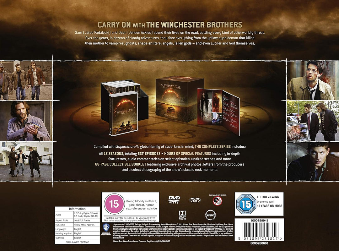 Supernatural: The Complete Series [DVD] [2005-2019], DVD