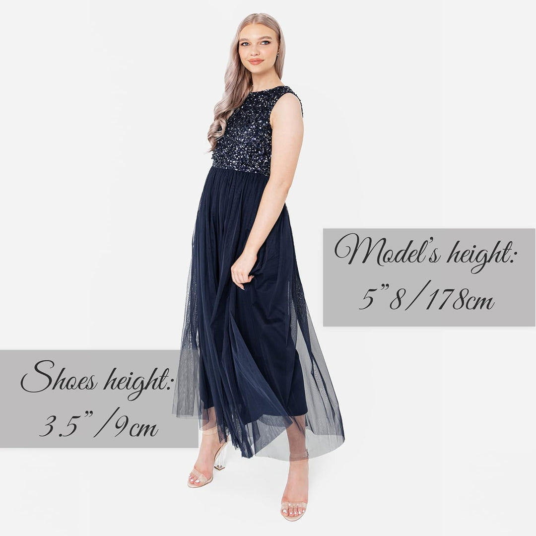 Maya Deluxe Damen Bridesmaid Dress Navy 38, Navy 38