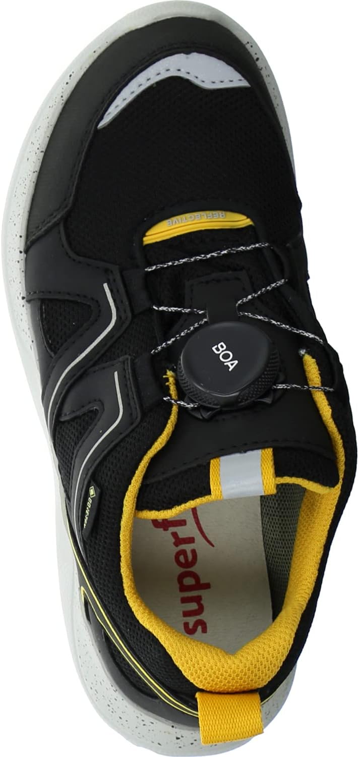 Superfit Jungen Rush Gore-tex Lauflernschuhe 28 EU Schwarz Gelb 0000, 28 EU Schwarz Gelb 0000
