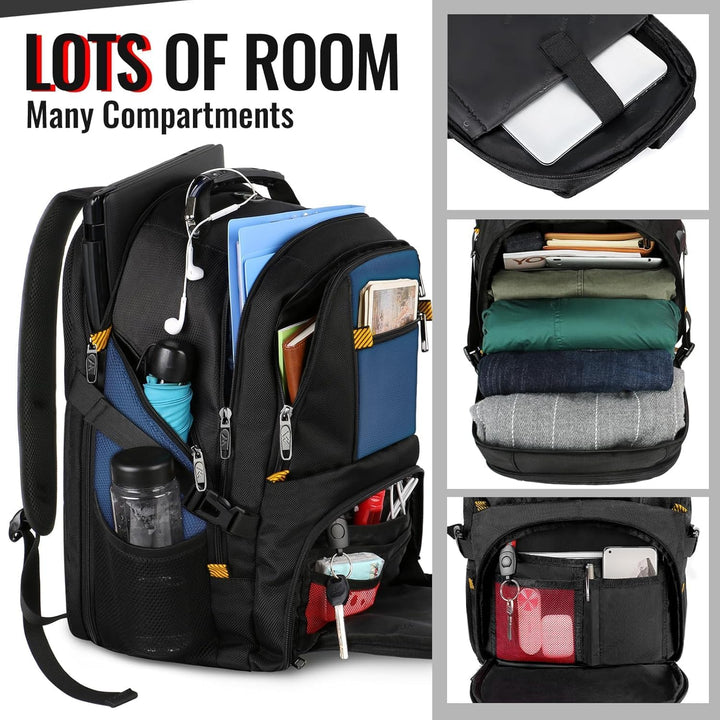 MATEIN Rucksack Herren Gross 55L, Laptop Rucksack Herren 18,4 Zoll, Arbeitsrucksack mit USB Ladeansc