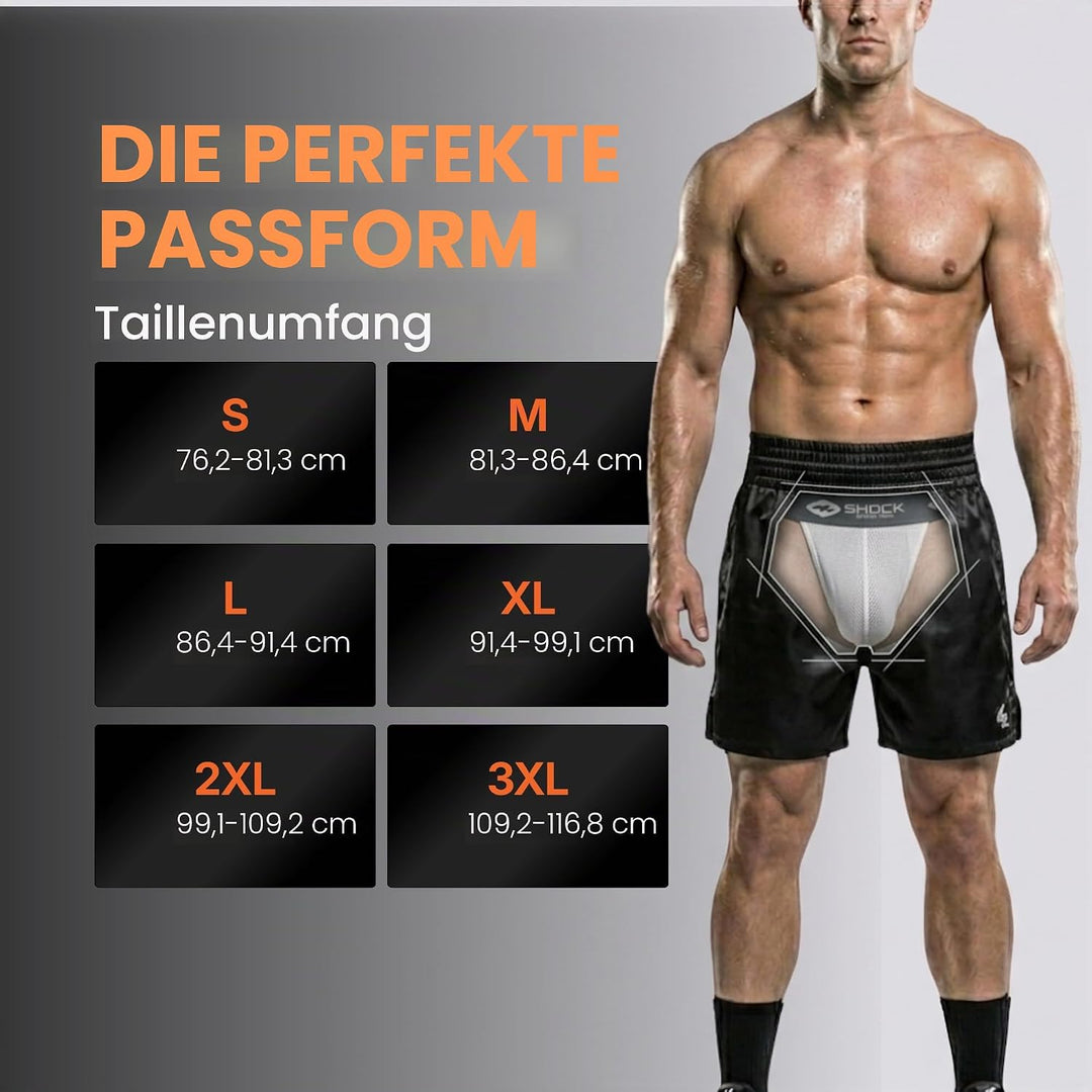 ShockDoctor Herren Tiefschutz Suspensorium mit Bioflex Cup L Weiss (White) Single, L Weiß (Whit