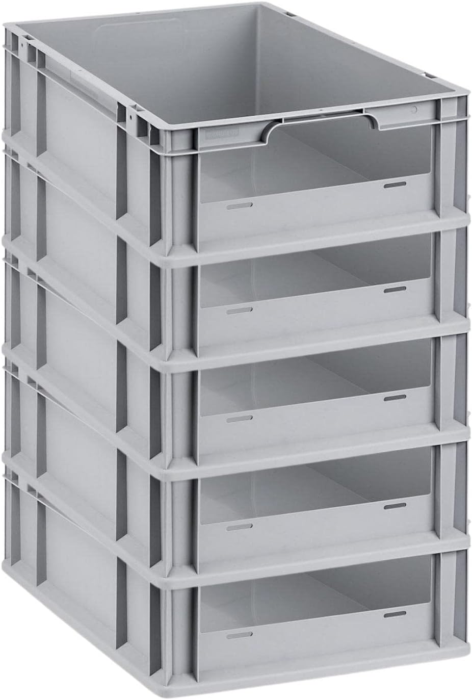 SuperSparSet 5x Eurobox NextGen Insight | HxBxT 17x40x60cm | 34 Liter | Front offen | Eurobehälter,