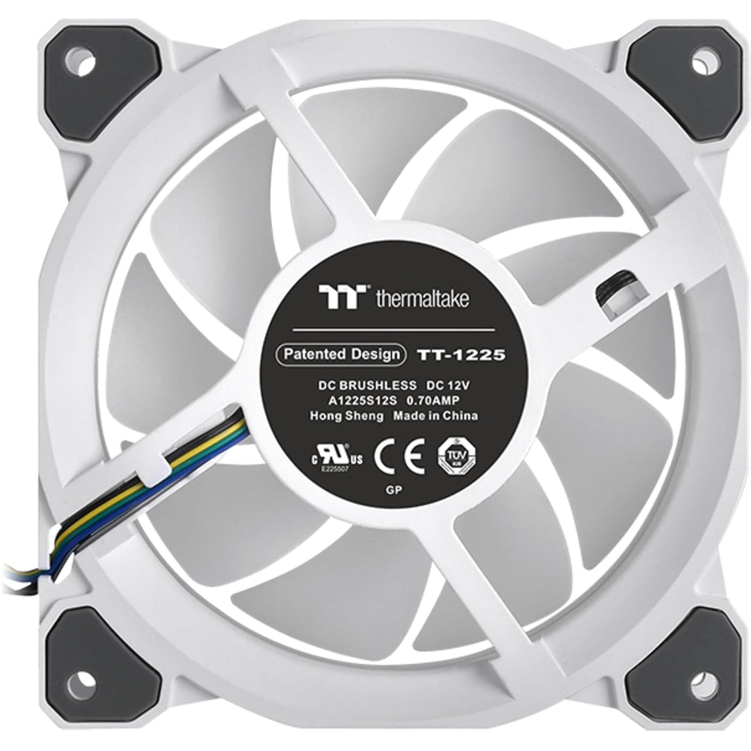 Thermaltake Riing Quad 12 RGB Radiator Fan TT Premium Edition 3 Pack - Weiss