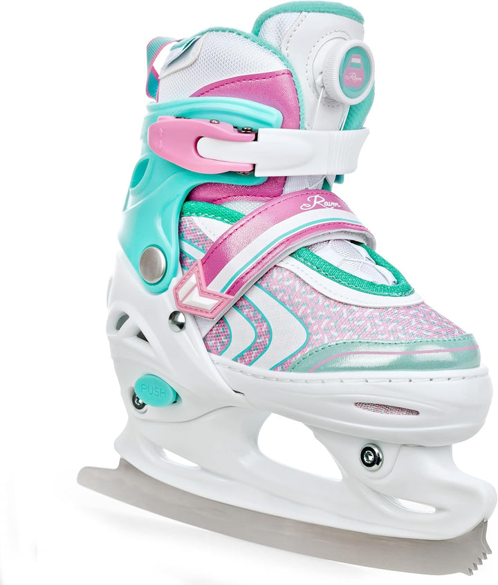 RAVEN 4in1 Inline Skates Triskates Rollschuhe Schlittschuhe Inliner für Kinder Mädchen verstellbar G