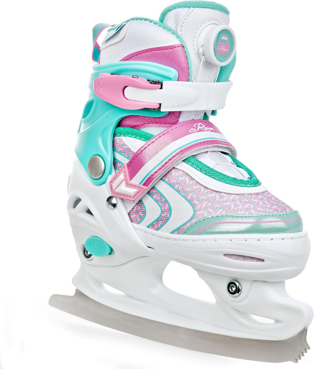 RAVEN 4in1 Inline Skates Triskates Rollschuhe Schlittschuhe Inliner für Kinder Mädchen verstellbar 3