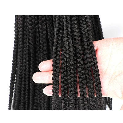 7 Packungen gehäkelte Braids Strähnen Echthaar Haarverlängerung für afrikanische Zöpfe Schwarze Perü