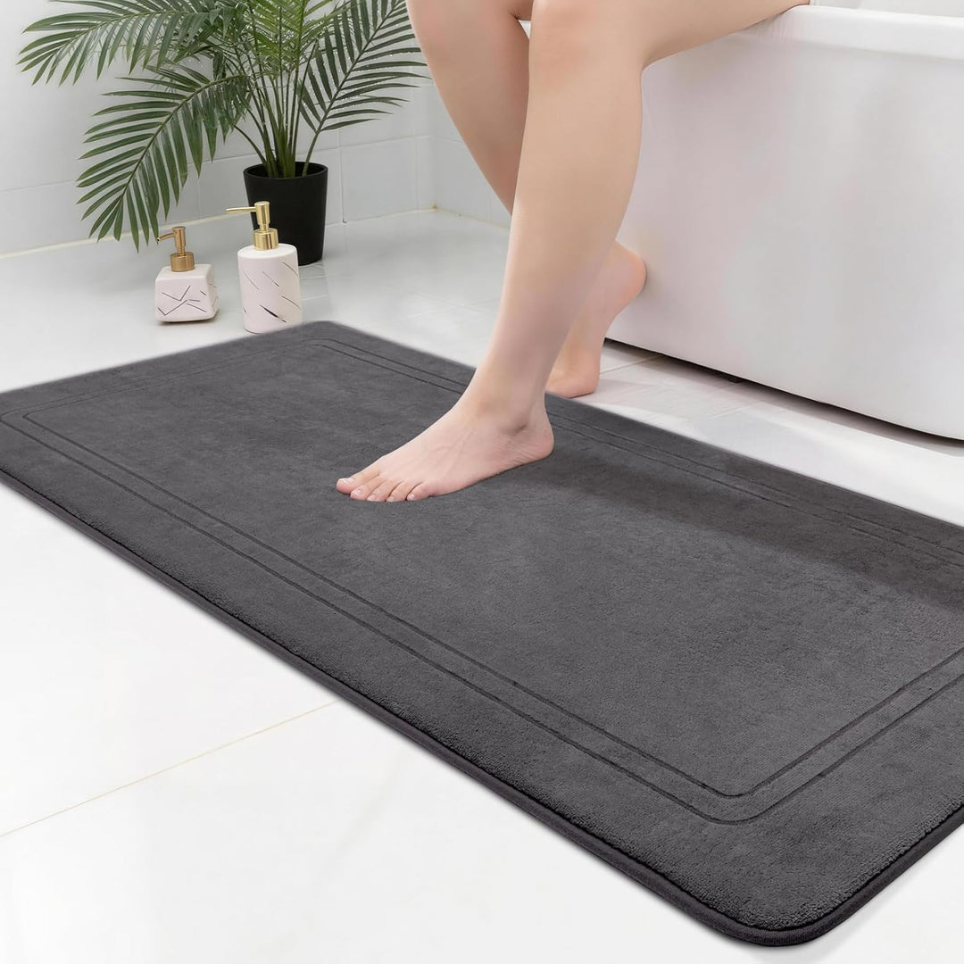 chakme Badematte rutschfest,Badezimmerteppich Weich Badteppich Saugfähige Badvorleger Duschvorleger