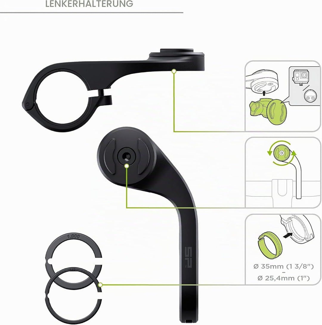 SP CONNECT Road Bike Bundle kompatibel mit iPhone 15 Pro Max |SPC+|Handyhalter für Road Bike| Fahrra