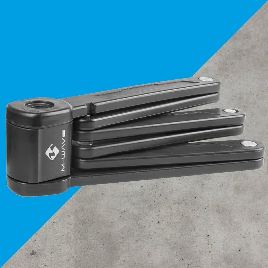 Fahrradschloss, Faltschloss, Stahl, inkl. Halterung & 2 Schlüssel, F 875/6 von M-WAVE