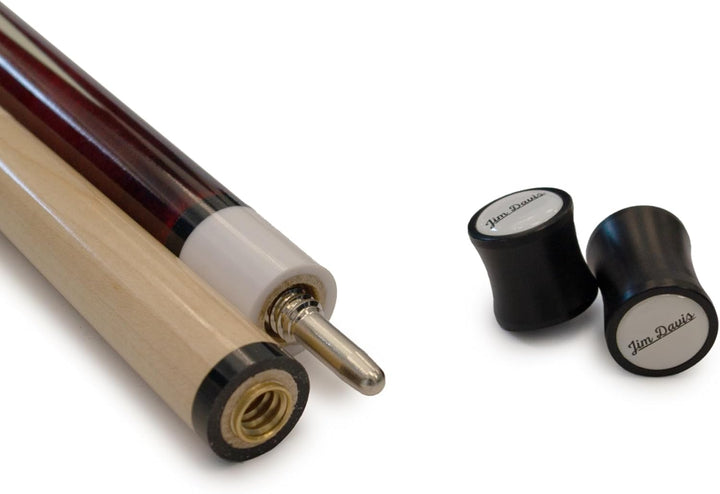 JIM DAVIS Profi Billardqueue Mirage, 12,5 mm Tip, Quick-Joint mit Gewindeschutz, Poolbillard-Cue mit