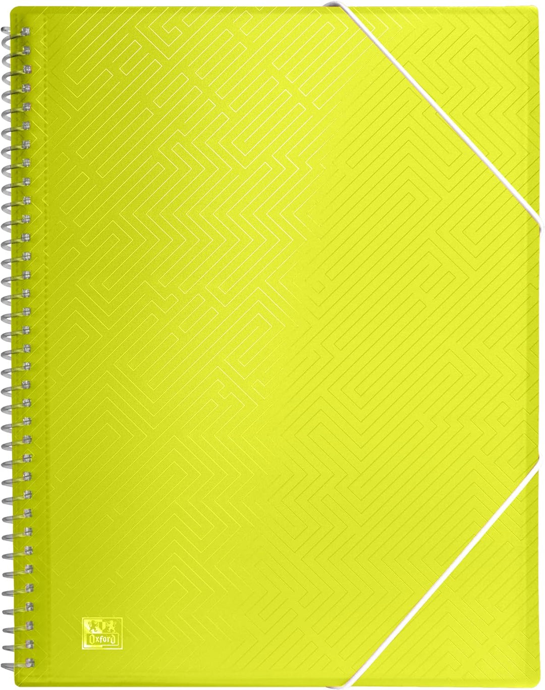 Oxford Spiral-Sichtbuch A4, mit 20 Hüllen, Kunststoff, 8 Farben, 10 Stück