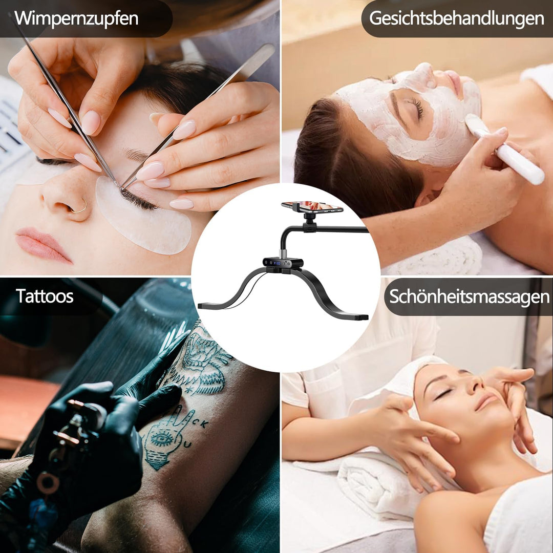 Wimpern Lampe für Wimpernverlängerungen mit Telefonhalter, Tätowierer, Nageltechniker – kühle, LED B