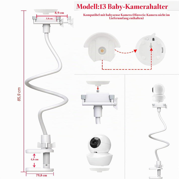 EYSAFT Babyphone Halterung für Babysense S2/V43 Baby Monitor (Keine Kamera) 33 Zoll für Babysense S2