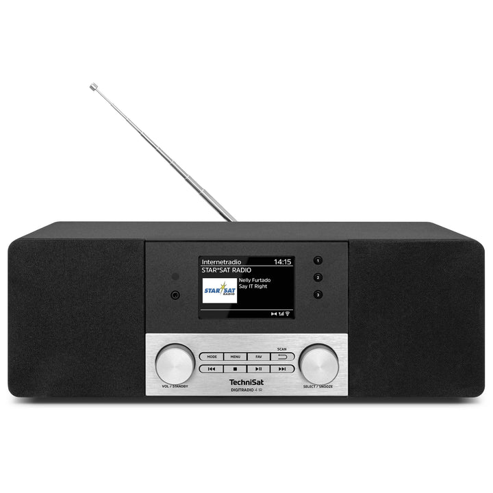 TechniSat DIGITRADIO 4 IR - Stereo Internetradio (DAB+, UKW, Bluetooth-Audiostreaming, Kopfhöreransc