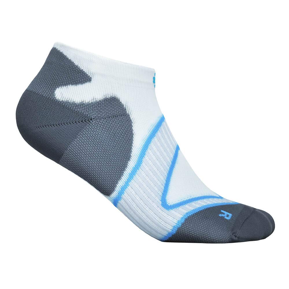 BAUERFEIND Sportsocken Run Performance Low Cut Socks, 1 Paar kurze Laufstrümpfe 38-40 Blau-Weiss, 38