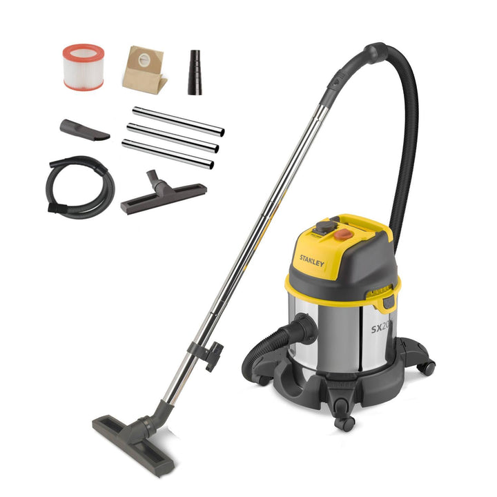 Stanley Nass und Trockensauger SXVC20XTE (1400 W, 20 l) Steel 20 l - Power Tool Socket, Steel 20 l -