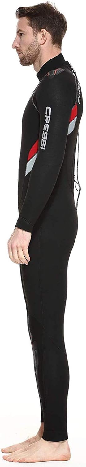 Cressi Castoro Man Monopiece Wetsuit - Taucheranzug Erhältlich in 5 oder 7 mm Neopren, Herren 5 mm S