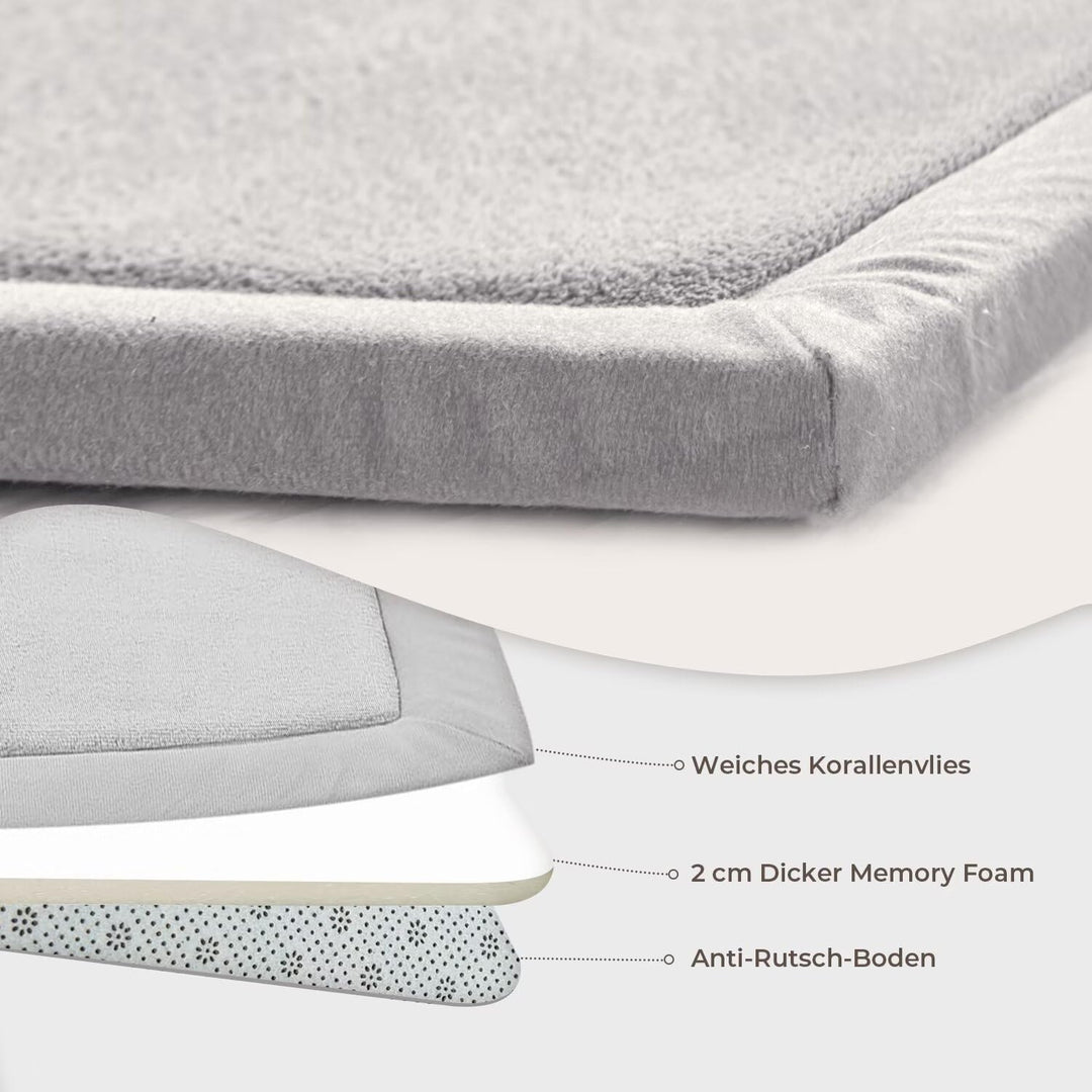 LEHOUR Verdickung Korallen Samt Teppich Kinder Krabbeldecke Weiche Tatami Teppiche Kinder rutschfest