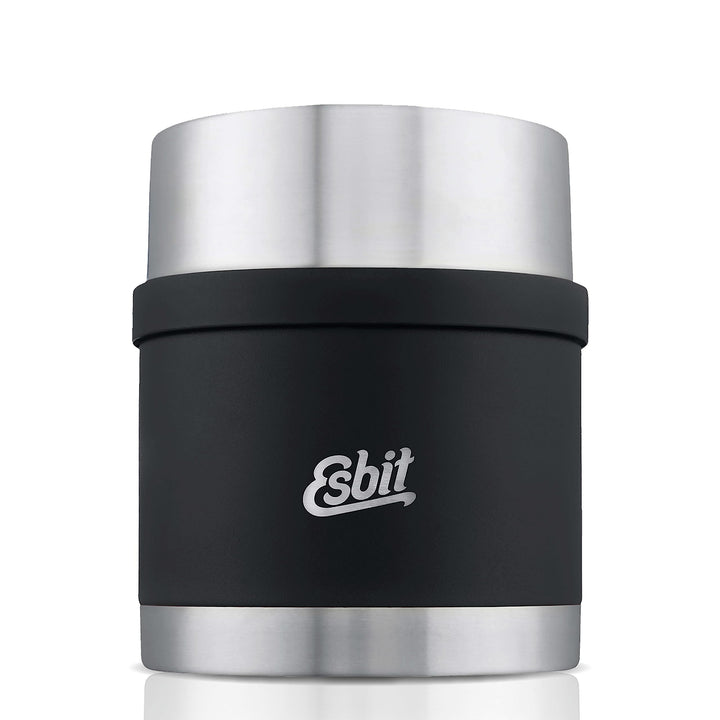 Esbit Thermobehälter Sculptor für Essen - Warmhaltebehälter 500 ml in Schwarz - aus Edelstahl für wa