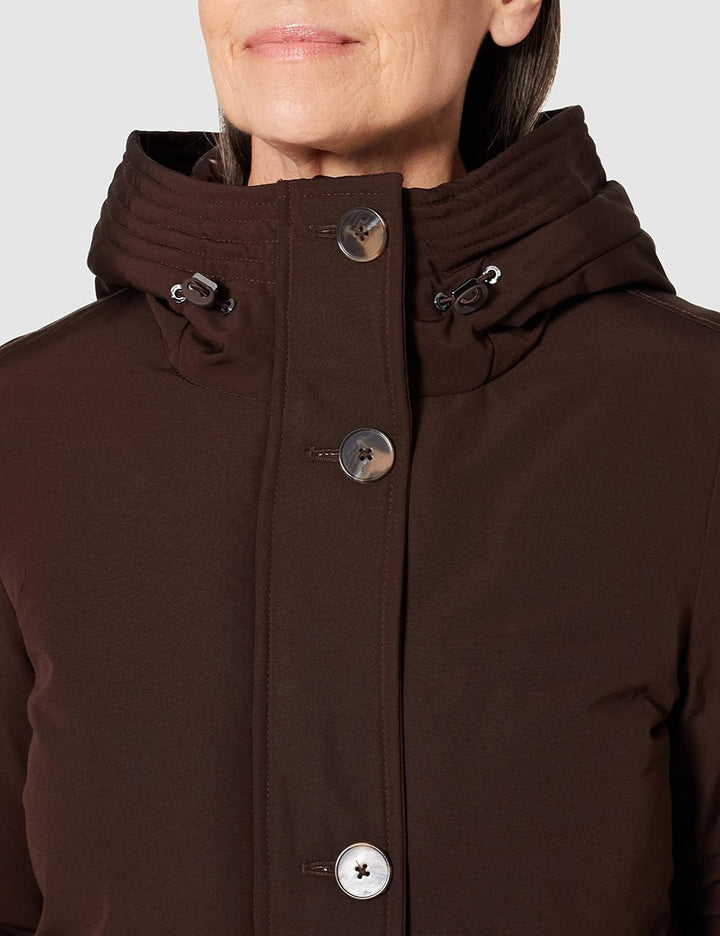 s.Oliver Damen Wollmischungs-Mantel 46 Brown 8885, 46 Brown 8885