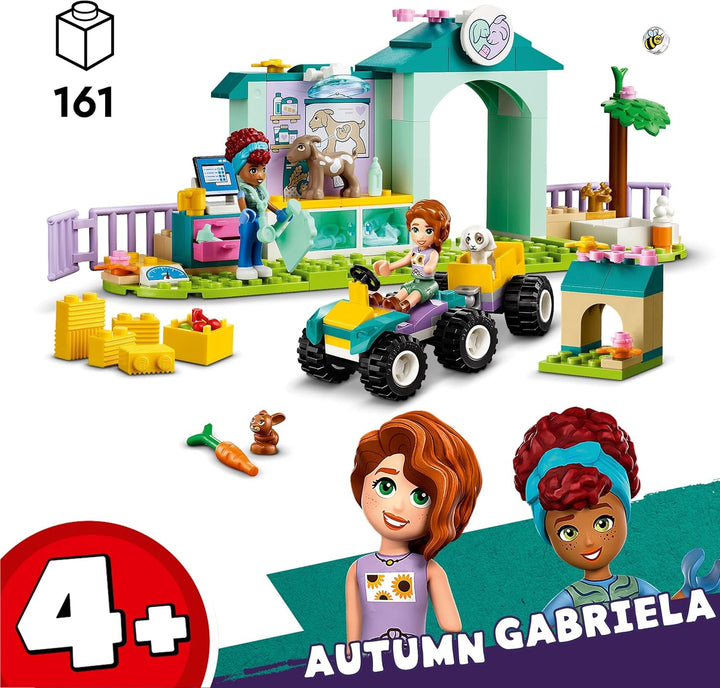 LEGO Friends Farmtierklinik, Bauernhof-Set mit Tierarzt-Spielzeug für Kinder ab 4 Jahren, Enthält 2