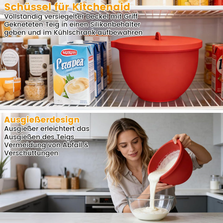 Silikon Einsatz kompatibel mit Kitchen Aid Küchenmaschine Mixer, 4,5–5 Quart Bowl Liner für Tilt-Hea