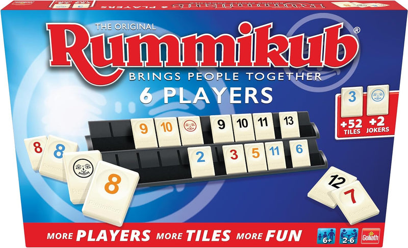 Rummikub Original 6 Spieler, A partir de 6 años, Mehrfarbig (Goliath 50412)