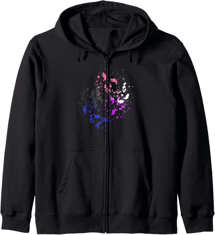 Subtile Genderfluid Pride, Pride-Flagge Kapuzenjacke