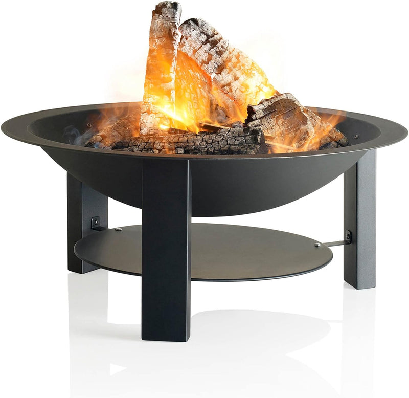 Barbecook Feuerschale für den Garten aus lackiertem Gusseisen 3-Beine Ø 75-cm bis 400 Grad hitzebest
