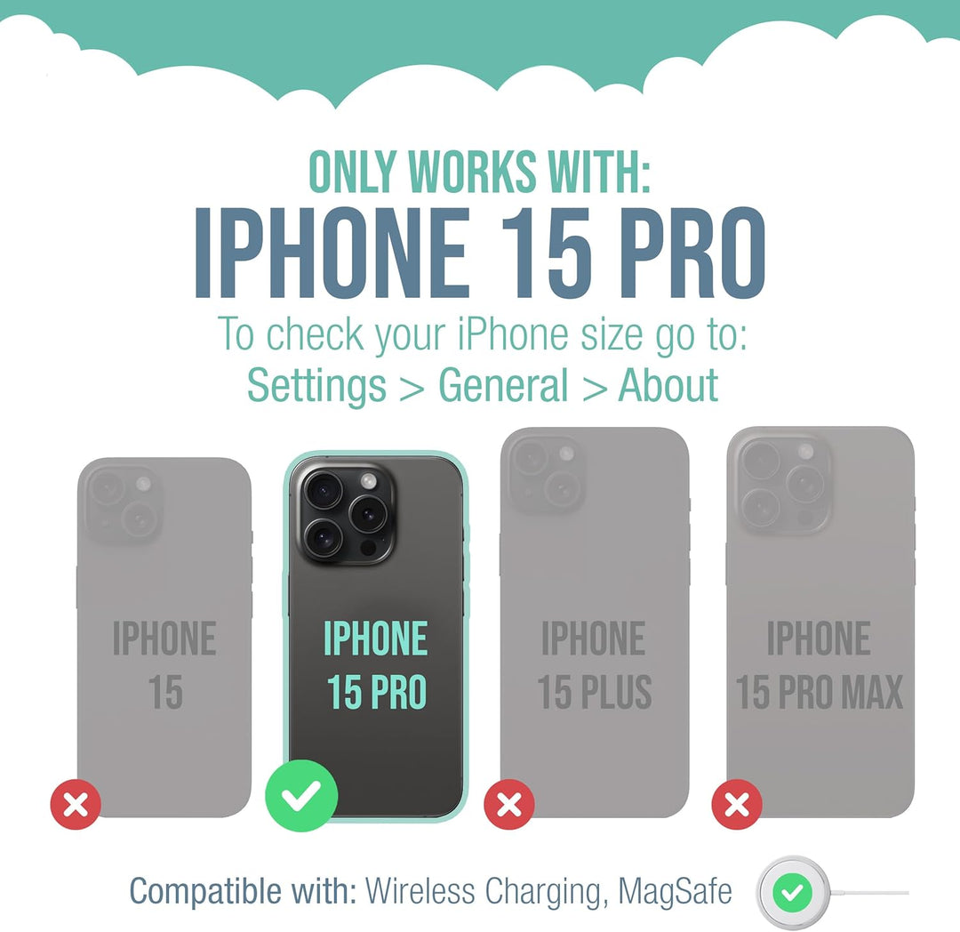 smartish GZ23MX-BLACK - Handyhülle Schwarze Krawatte Affäre iPhone 15 Pro, Schwarze Krawatte Affäre