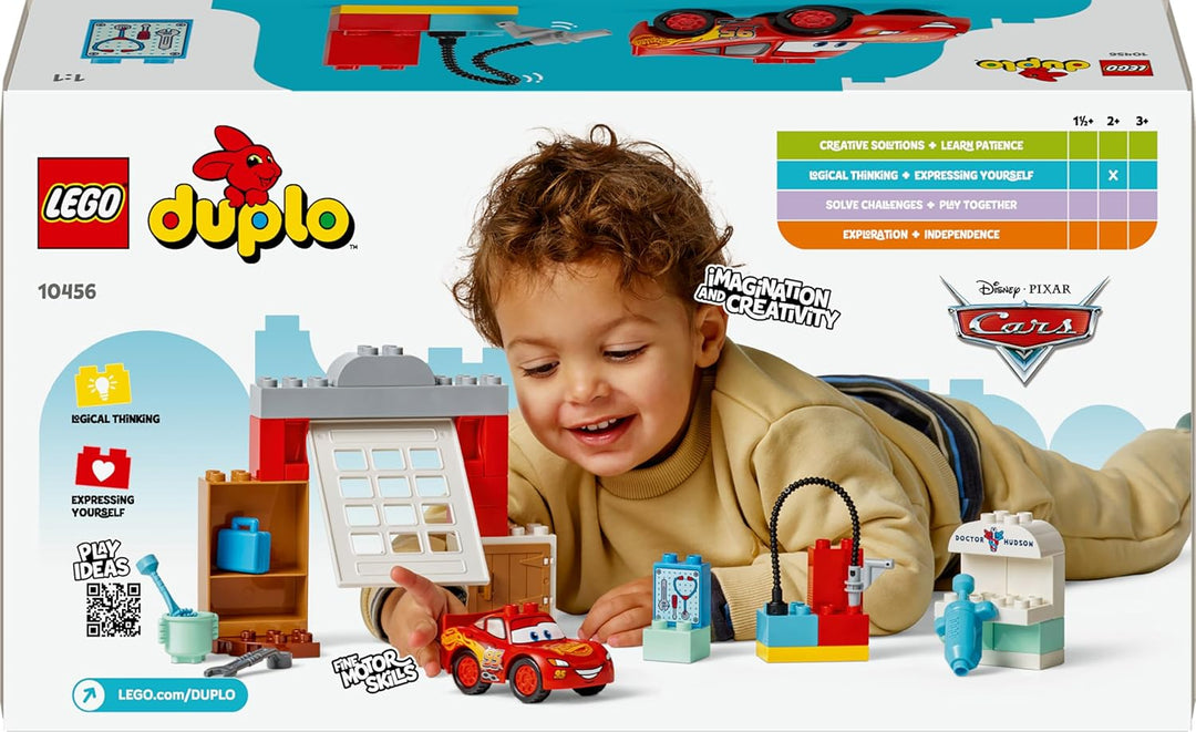 LEGO DUPLO │ Disney and Pixar Cars – McQueens Besuch in Docs Werkstatt Rennwagen für Kleinkinder mit