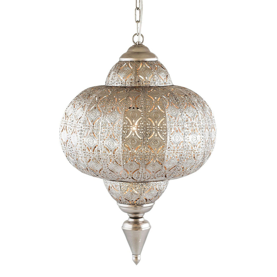 pajoma Hängelampe Marocco, gross, Ø 25 cm aus Metall gefertigt mit Stecker