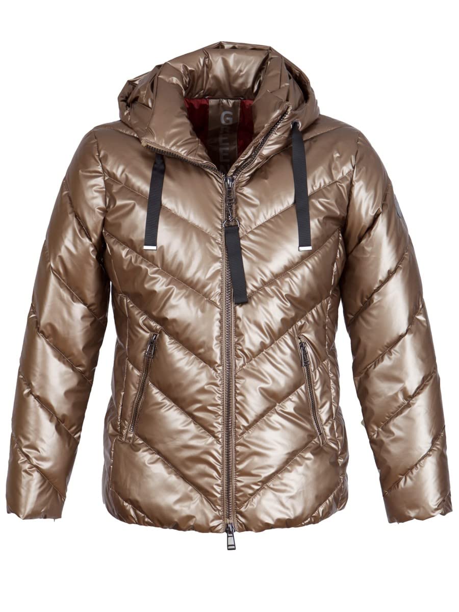 Green Goose Damen Kapuzenjacke 21447711 Diagonalstepp Whiskey Fb 225 34 Braun, 34 Braun