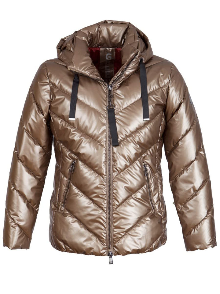 Green Goose Damen Kapuzenjacke 21447711 Diagonalstepp Whiskey Fb 225 34 Braun, 34 Braun
