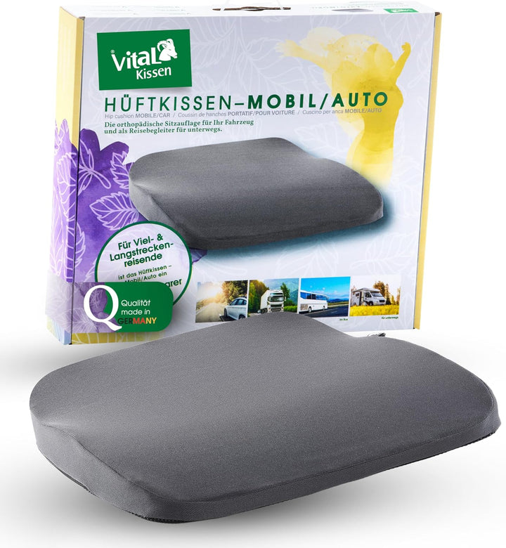 Vital Kissen® Auto | Keilkissen Auto | orthopädisches Sitzkissen Auto | Ergonomisch | entlastet orth
