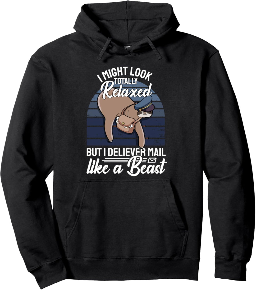 Lustiger Postboten Spruch Briefträger Post I Faultier Pullover Hoodie