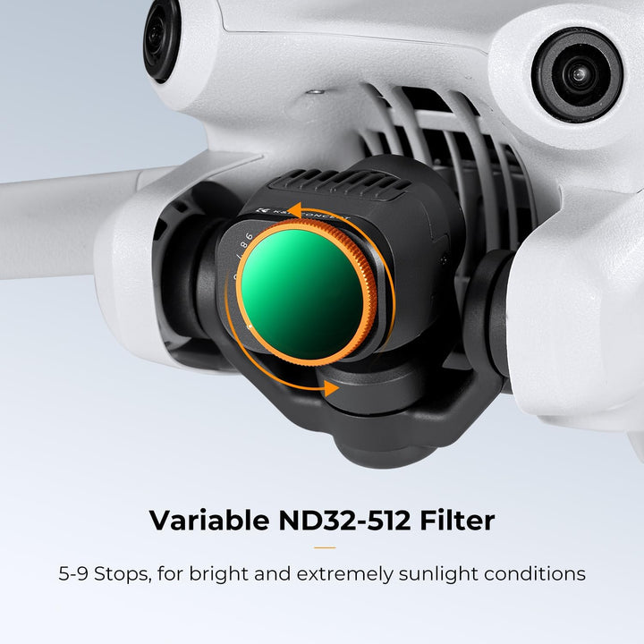 K&F Concept Mini 4 Pro 4 Stück ND2-ND32+ND32-512+CPL+UV Filter Variable ND Filter, mehrfache Beschic