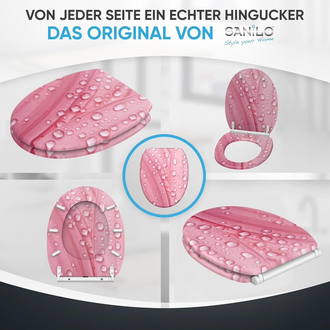 Sanilo WC Sitz mit Absenkautomatik, viele neue Toilettendeckel zur Auswahl, hochwertige Oberfläche,