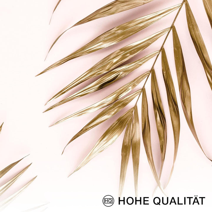 Novart Bilder Set - AUFHÄNGFERTIG - KEIN EXTRA RAHMEN BENÖTIGT - Oriental Marokko Palme Modern Rosa
