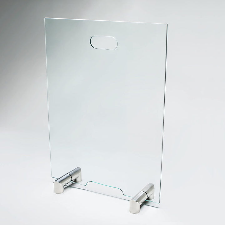 BIJON Kaminschutzgitter aus Spezial-Sicherheitsglas, Hitzeschutz Funkenschuztgitter, Ofenschutzgitte