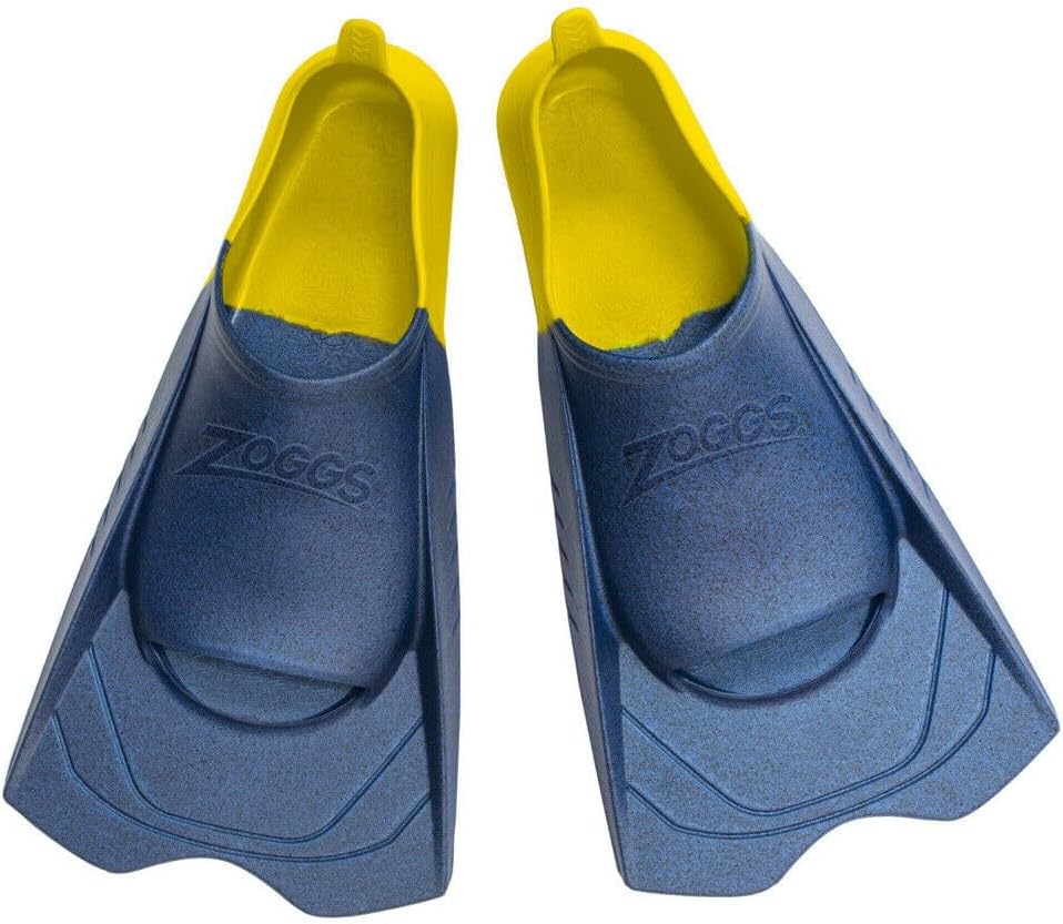 Zoggs Short Blade Eco Fins Flossen, Blau/Gelb (Mehrfarbig)