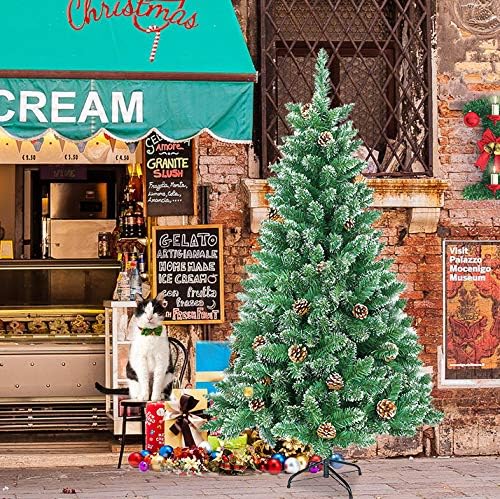 HENGMEI 120cm PVC Weihnachtsbaum Tannenbaum Christbaum Grün künstlicher mit Metallständer ca. 180 Sp