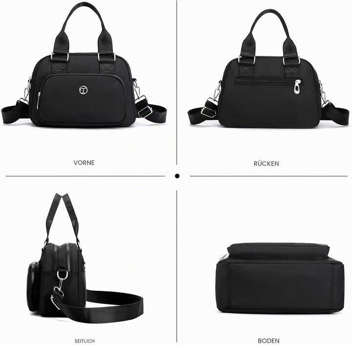 NICOLE &amp; DORIS Handtasche Messenger Bag Damen Casual Schultertasche Nylon Wasserdicht Leichte Umhäng