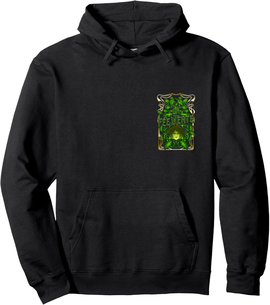 Absinth Art Nouveau Design La Fée Verte - das coole Absinth Pullover Hoodie