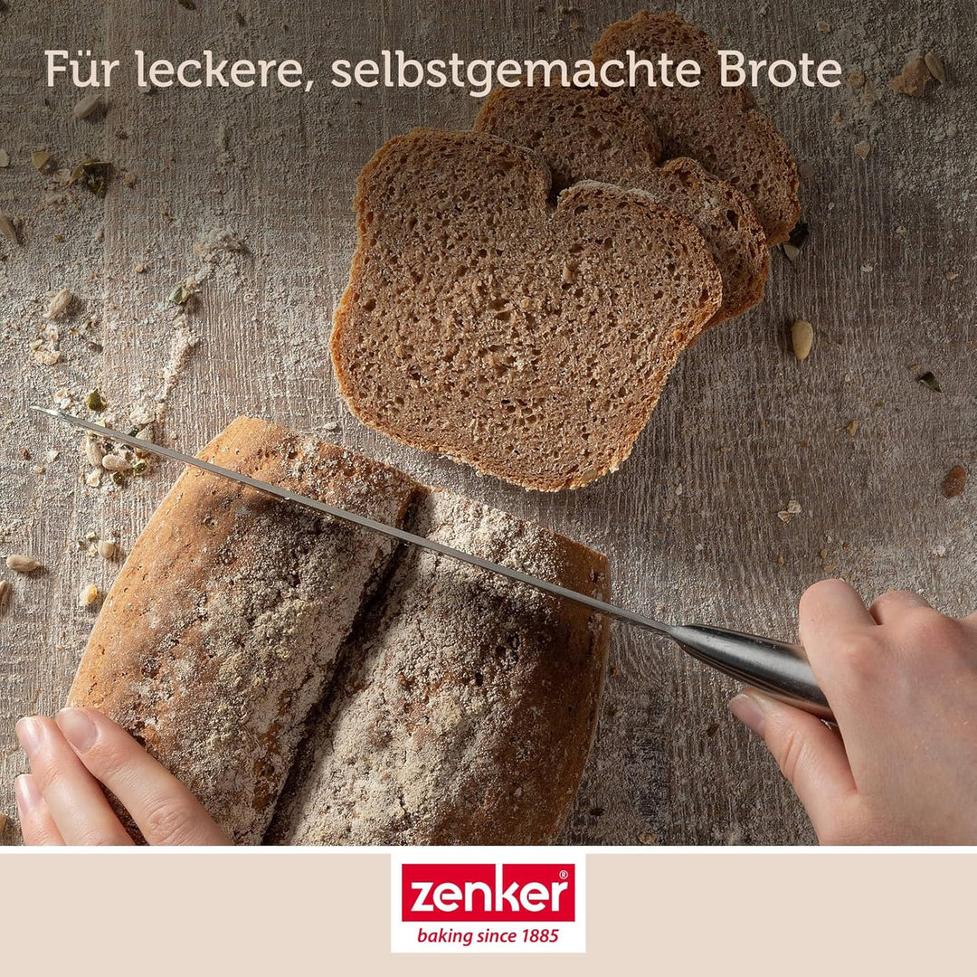 Zenker Brotbackform Dein Brot! – Emaille, kastanienbraun, 2000 ml, 265 x 165 x 92 mm, hitzebeständig