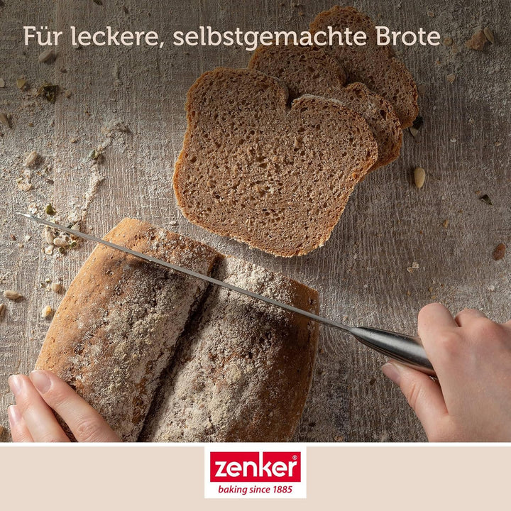 Zenker Brotbackform Dein Brot! – Emaille, kastanienbraun, 2000 ml, 265 x 165 x 92 mm, hitzebeständig